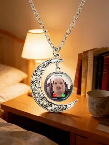 John Pork Calling Necklace, Funny Pig Theme Meme Pendant, Trendy Cuban Link Chain Jewelry Gift for Pig Lovers, Elegant Alloy Accessory, All Seasons Wear, Alloy Material