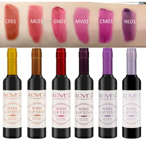 Aliver Tints Stains, Long-lasting,Bottle Matte Lip Tint Gloss Lipstick Set, Weightless, waterproof Cosmetic Glossy Lipgloss Makeup