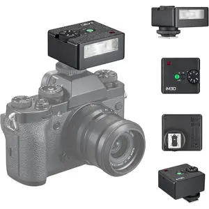 iM30 Camare Flash,Mini Flash Speedlite,GN15 with 13 Levels Flash Power, CCT 6500K+-200K with S1/S2 Optical Control for Fuji, for , for , for , for Olympus Camera
