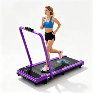 2026 New Adjustable Incline Handrail Treadmill, Quiet Walking Pad with Dual Shock Absorption, 265lbs Weight Capacity, Wide Belt, Compact Portable Premium Home Workout Gear for Outdoor Fun