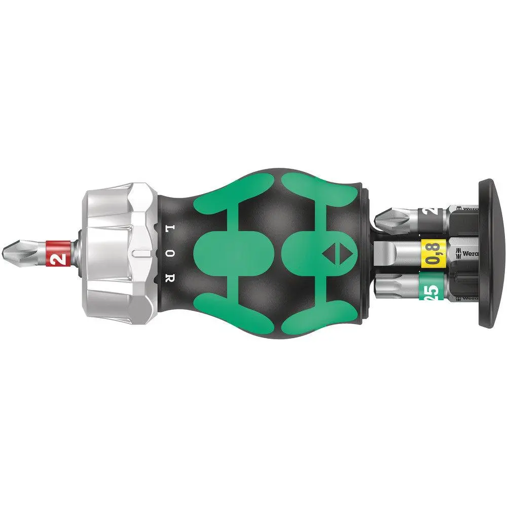 WERA 05008884001 KRAFTFORM KOMPAKT STUBBY MAGAZIN RA 2 BITHOLDING SCREWDRIVER WITH MAGAZINE