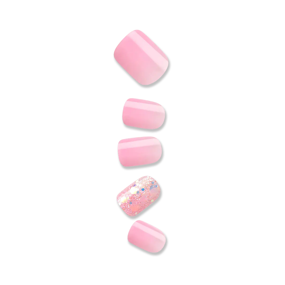Impress Design No Glue Fake Press On Nails - Wide Fit - Dream It Up | Design, Pink, Short, Wider Squoval, Manicure