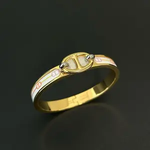 Pre-owned Hermès Mini Clic Chaine d'Ancre Bracelet Twins LDJ4174