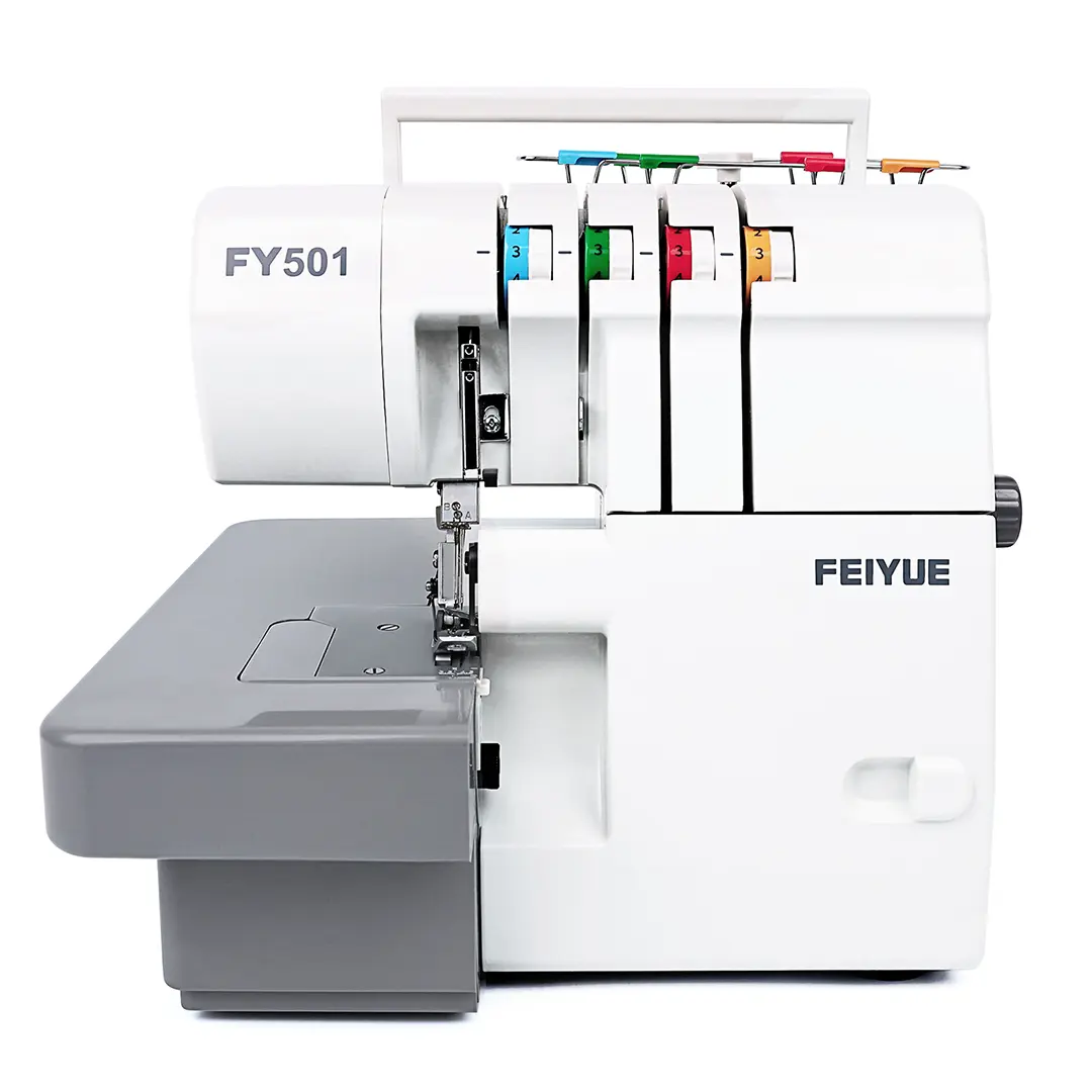 FEIYUE FY501 Heavy Duty Overlock Serger Machine - 2/3/4 Thread Capability, One Foot Pedal Sewing Machines, Pedal Operated Sewing Machines