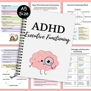 The Focus-Flow System for ADHD Planner Notebook - A Structured Executive Functioning to Simplify Planning, Guide Rapid Task Completion, Task Initiation, & Ignite Motivation