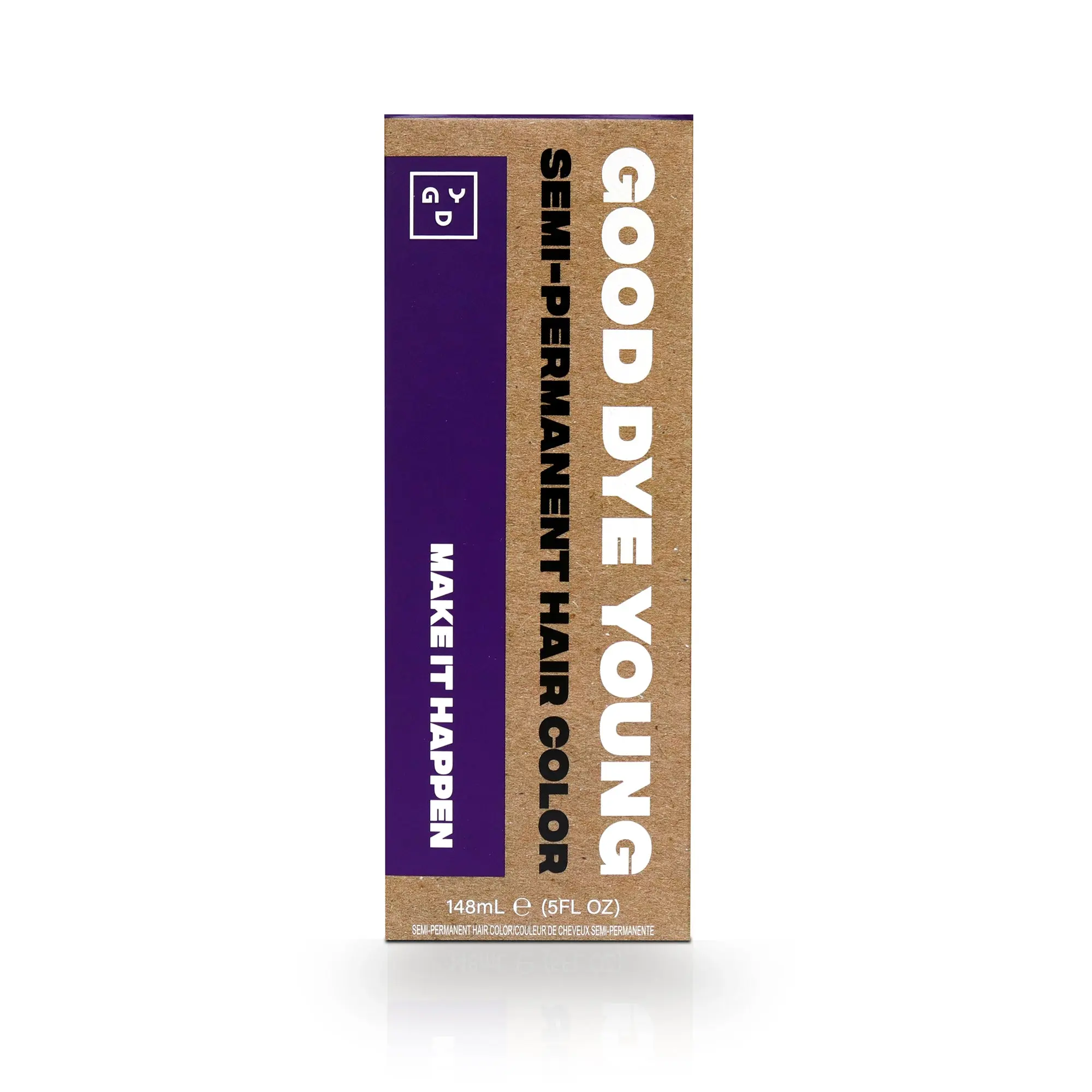 Deep Purple Semi-Permanent Hair Dye – Good Dye Young Make It Happen | Vegan, Cruelty-Free, Non-Damaging, Conditioning Formula | 16–24+ Washes
