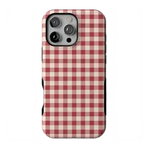 Casely iPhone 16 Pro Case | Sweet Jam | Red Gingham | Bold Protective Design | Compatible with MagSafe