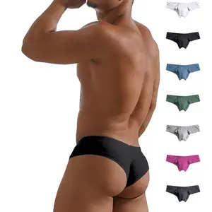Men's Underwear Micro Modal Bikini Briefs Low Rise Half Back Coverage Silky Touch Underpants Multipack Minimalist Aesthetic Breathable Stretchable Fabric