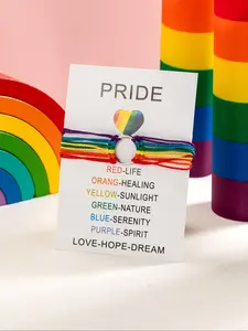 Colorful Braided Bracelet for Women & Men, Adjustable Bracelet for Party, Daily Clothing Decor, Trendy All-match & Exquisite Jewelry for Birthday Gift, Pretty Bracelet