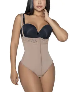 Strapless Thong Panty Shaper with Zipper | Tummy Control & Waist Shaping | Ref. 1115