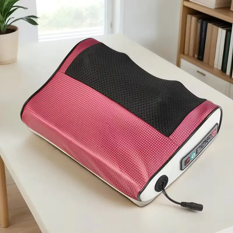 Electric massager, dual-direction massage, 3-speed adjustable intensity, heating function, for shoulder, back, leg and neck massage. Relaxes muscles and relieves fatigue. A gift for Mum/Dad/Ladies/Gentlemen.