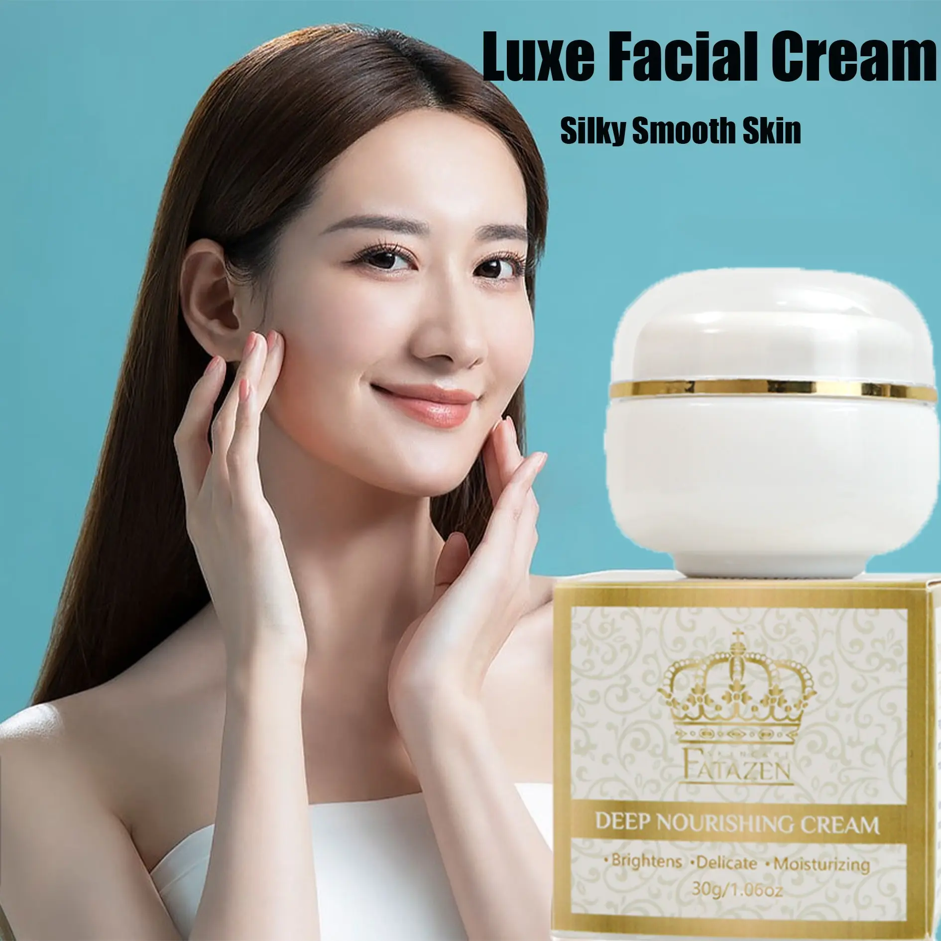 Fatazen 30g Premium Luxury Nourishing Facial Cream, Gentle Moisturizing Repair, Soothing Brightening, Strengthen Skin Barrier, All Skin Types