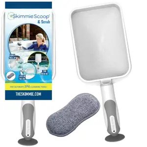 Skimmie Scoop - White ABS Plastic Patented Design Compact Net for Efficient Debris Removal in Spas Hot Tubs Pools & Fountains Durable Construction Powerful Suction Easy Integration Essential Spa Cleaning Tool