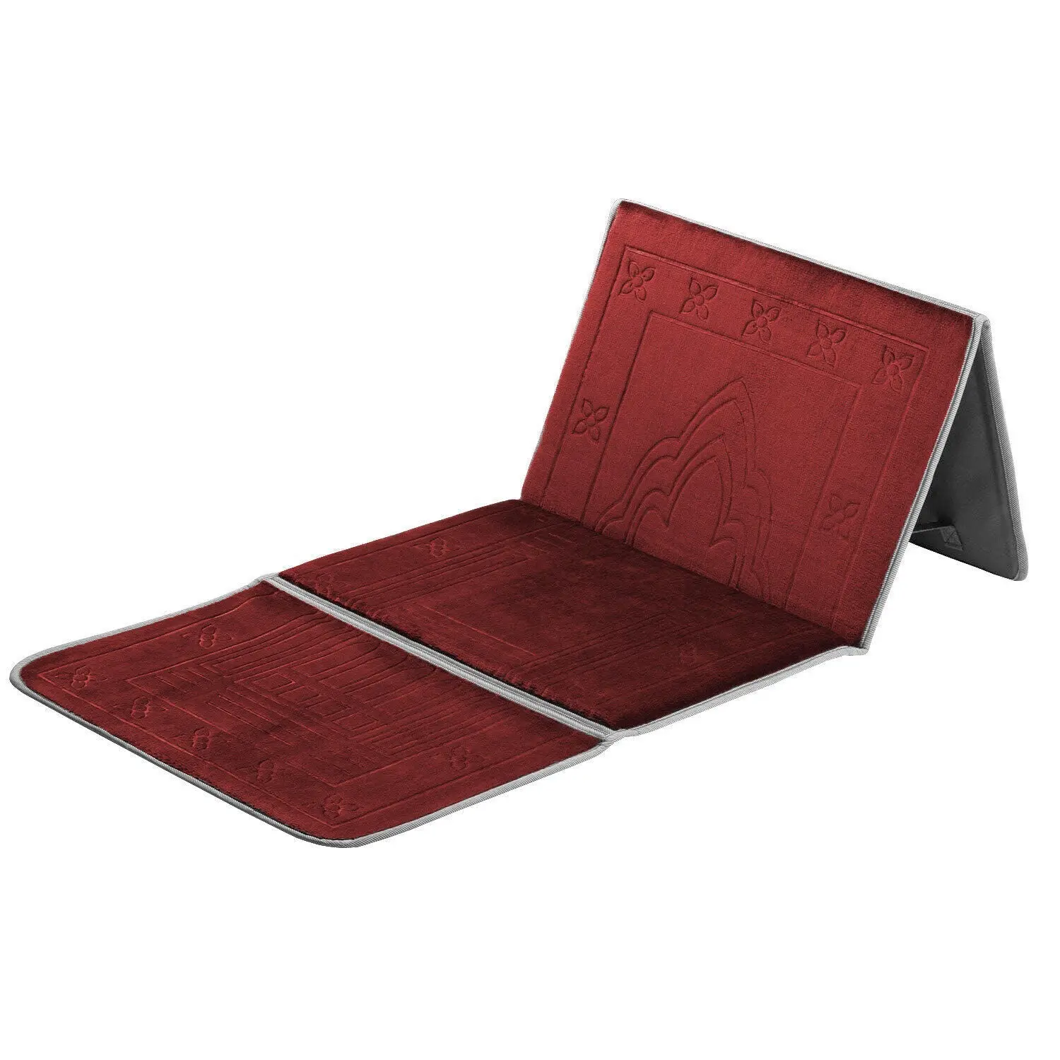 Prayer Mat Foldable Recline Backrest Padded Back Support with Prayer Rug Seat