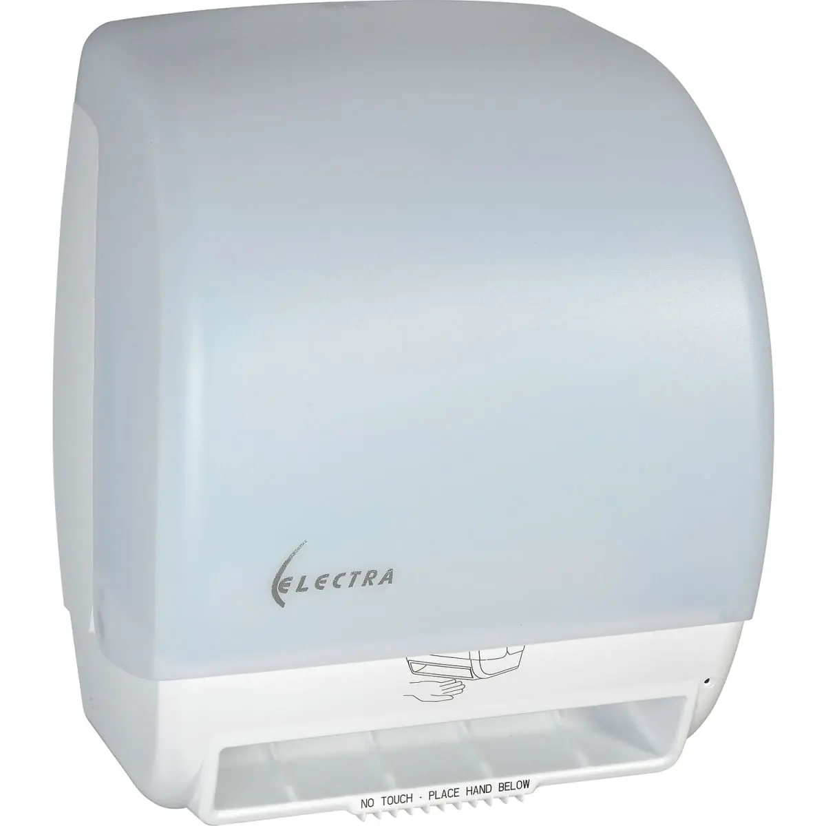 Palmer Fixture 1556330 White Plastic Automatic Adjustable Touchless Paper Towel Roll Dispenser, 4 Alkaline D Batteries, Holds Towel Rolls Up to 800' L x 8" W, User's Motion Activation - Bathroom Home Supply Gadget, Battery Operated, Roll Holders & Dispens