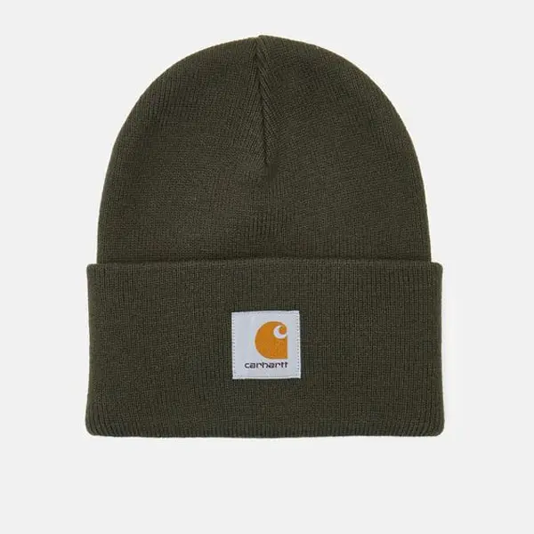 Carhartt Beanie for Men Women, Acrylic Watch Hat, Warm Winter Knit Cap, Stretch Cuffed Skull Beanie, Outdoor Cold Weather Hat, Fashion Streetwear Workwear Beanie, Comfortable Everyday Wear, One Size Fits Most Adults