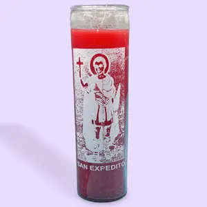 San Expedito Guede Limbo candle red