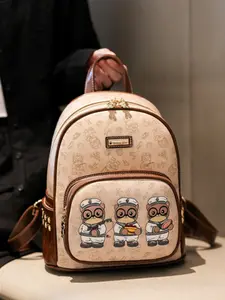 Fashion Trend Women's Travel Backpack, Large Capacity PU Casual Printed Rucksack, Stylish Design for Everyday Use, Stylish Daypack