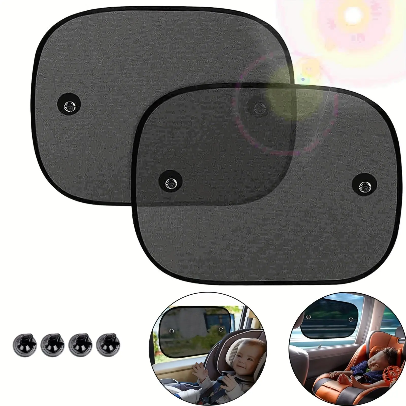 Car sunshade side window rear windshield sunshade sunscreen blackout mesh sunscreen curtain universal car curtain