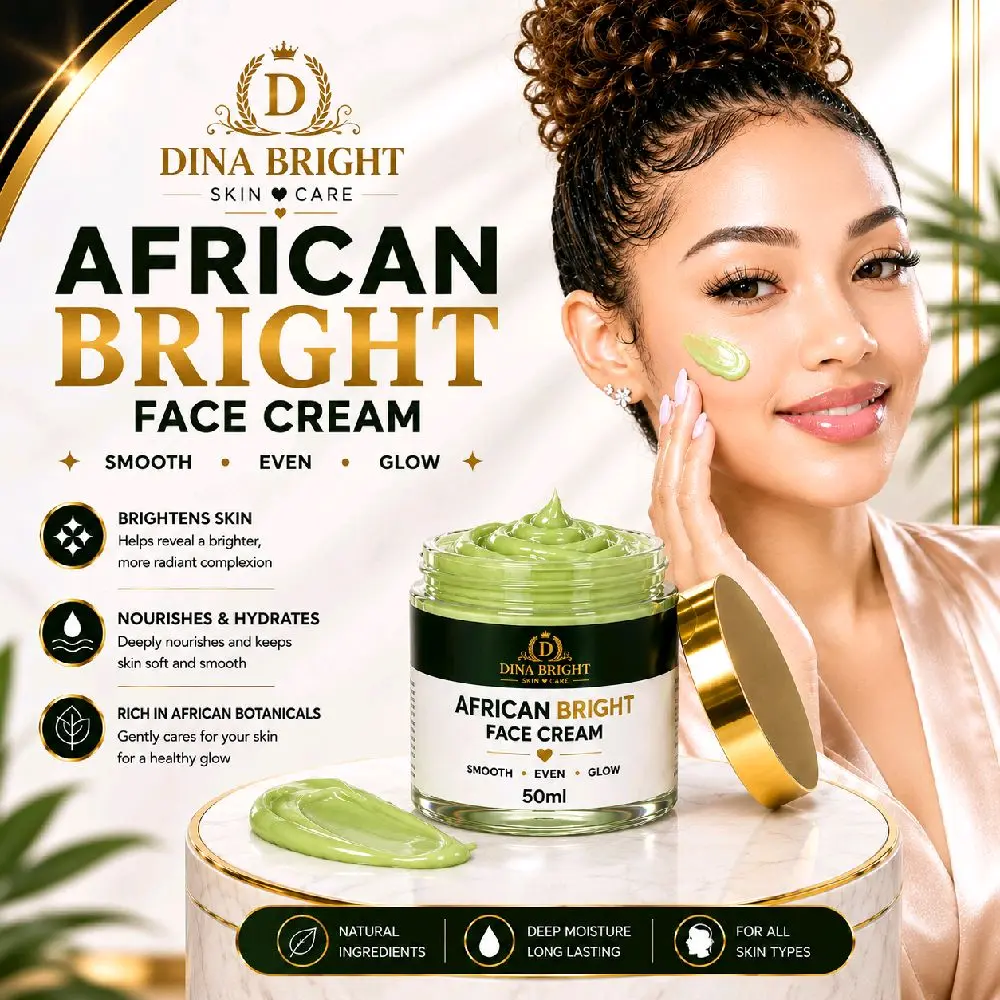 AFRICAN BRIGHT EXTRA STRONG 7D BRIGHTENING FACE CREAM -4-8 SHADES MOISTURIZER SKIN REPAIR.