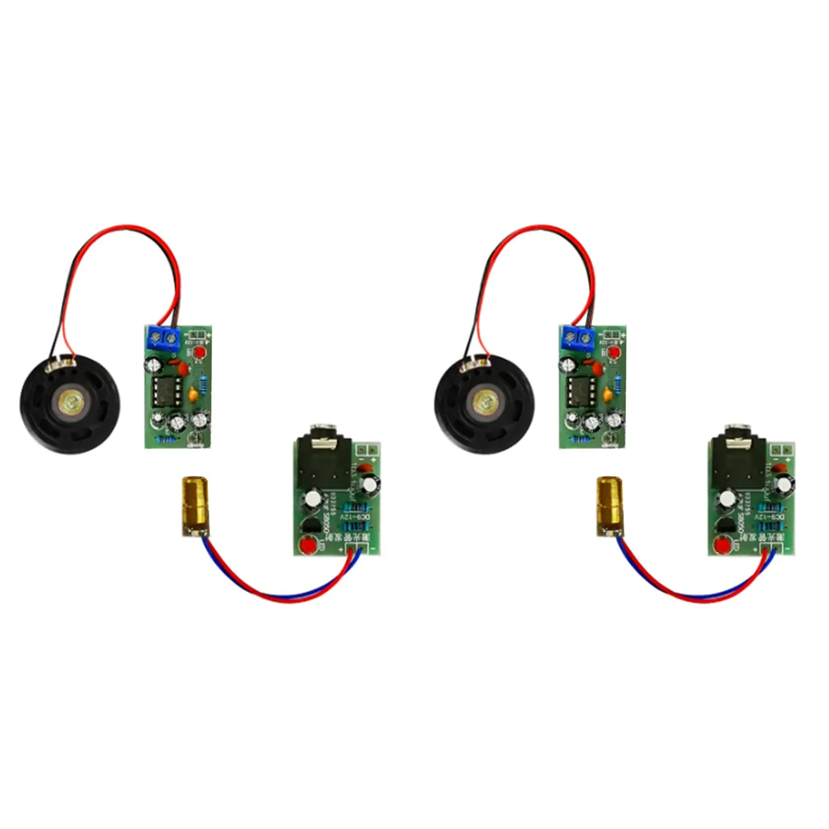 2X DIY Laser Wireless Audio Transmission Kit Electronic Production DIY Electronic Teaching Experiment Accessories