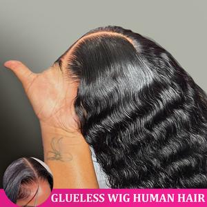 Bling Hair Glueless Wig Human Hair Deep Wave 6x4 5x5 Pre Cut Lace Wig Human Hair Ready To Wear Lace Closure Wigs for Women 13x4 13x6 Transparent Lace Front Wig #TikTokShopFallDealsForYou #TikTokShopHolidayHaul