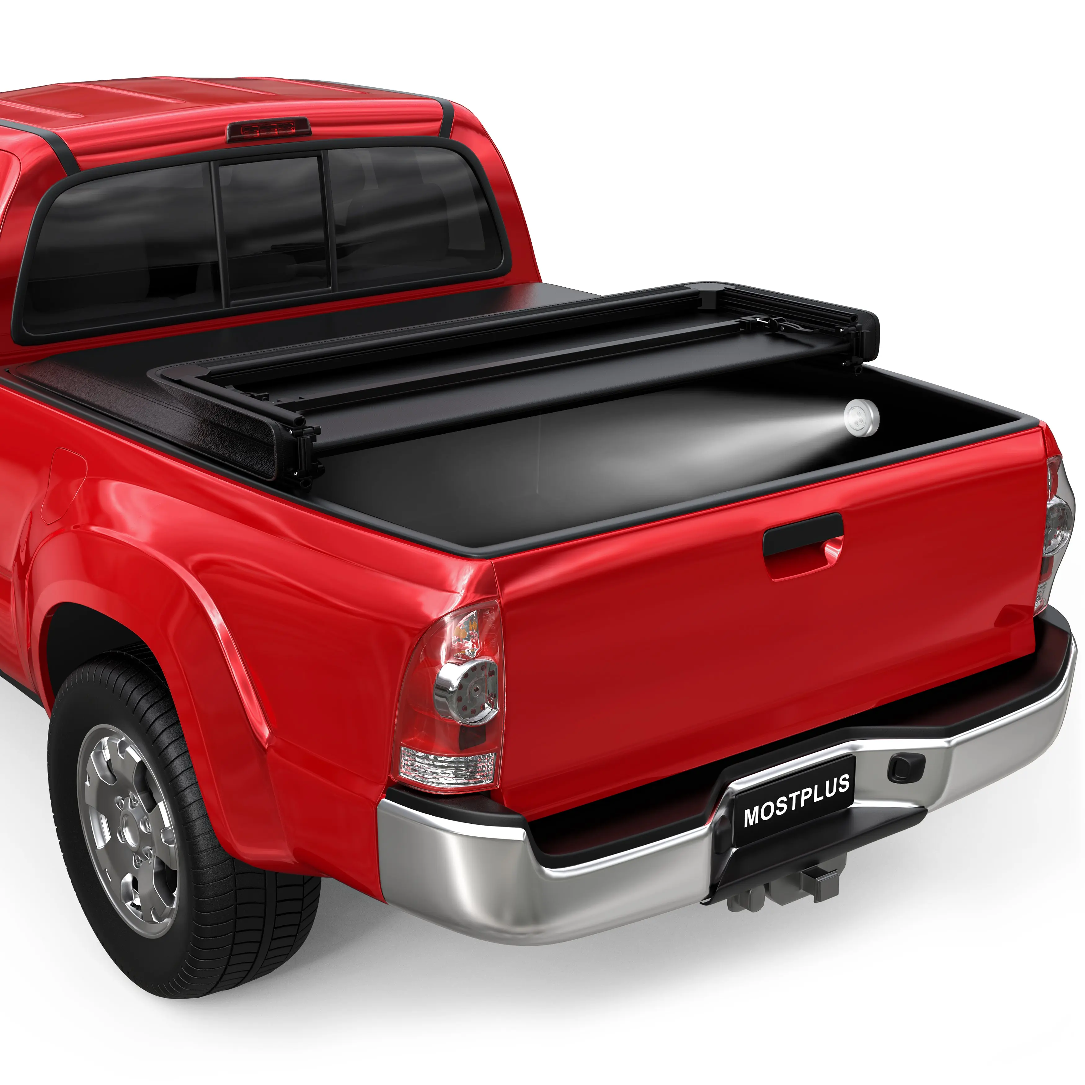 MOSTPLUS Tri-Fold Soft Tonneau Cover For Toyota Tacoma Truck Bed Car Accessories