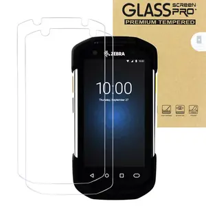 Entronix Clear Tempered Glass Screen Protector for Zebra Scanner TC77 - 2-Piece Combo, Mobile Computer Accessories Protection Durable