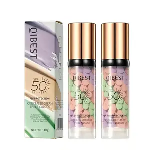 2PCS 3-in-1 SPF 50+ PA+++ Color Correcting Face Primer – Sunscreen Makeup Base, Tone-Up Cream, Oil Control, Hydrating & Pore Blurring Primer for Flawless-Looking Skin #SummerVibes