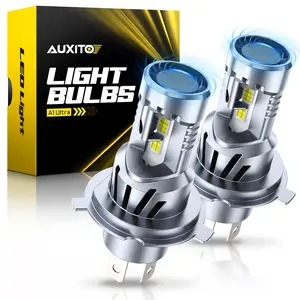 AUXITO H4 9003 LED Headlight Set,58000LM High Low Beam Bulbs 6500K Cool White Super Bright,Plug N Play, 70,000 Hrs Long Lifespan, No Flicker,Pack of 2