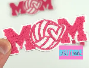 Volleyball Mom patch, volleyball patches, mom patches, team patch, volleyball, game day patches