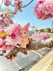 Hanami Spring Blossom Sweet Surprise Mini Figurine Pack | Charming Tiny Tot Collectible | Perfect Aesthetic Desk Accessory