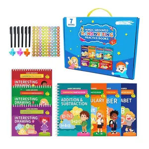 Magic Grooved Writing Practice for  -  Handwriting Workbooks for  Ages 3-5 5-7,  Learning Activities Tracing Books with Disappearing Ink, Easter Toys Gifts for Boys & Girls