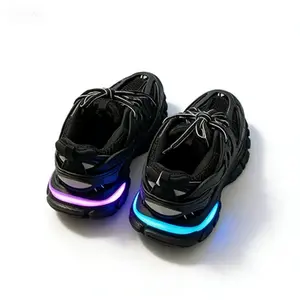 2026 Trend Luxury Designer Original Track 3.0 LED Light Sports Shoes Christmas Atmosphere Spring Winter Retro Style Running and Walking Sports Shoes, Gift（Do not purchase the free item.）