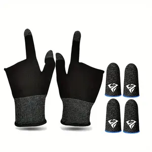 Ultra-Thin Breathable Gaming Gloves with Touch Screen Compatibility & Thumb Sleeves - Ideal for Mobile Devices & iPads