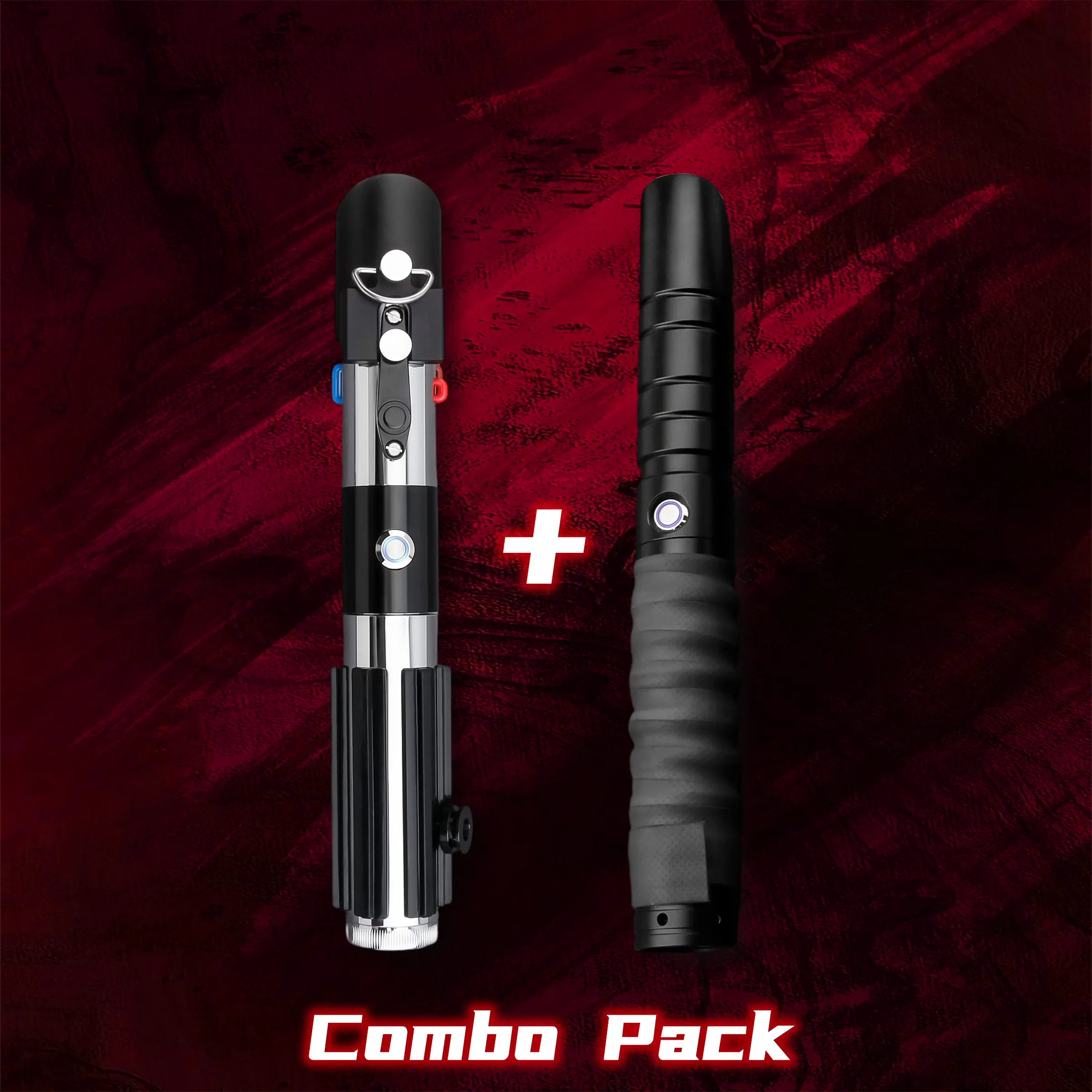 BOGO Deal: DV-SE Neopixel Lightsaber (Pixel SNV4 PRO Bluetooth App Saber) & E01 RGB Dueling Saber Bundle, Lightsaber Neopixel