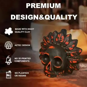 Real Aztec Death Whistle 125db, Handmade Ceramic Survival Blower, Halloween Costume Accessory, Unique Christmas Gift, Ancient Aesthetic Decor