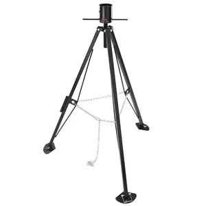 VEVOR 5th Wheel Tripod Stabilizer,  5000 LBS Load Capacity Tripod Fifth Wheel Stabilizer, 35"-57" Adjustable Height RV Gooseneck Stabilizer, Tripod Jack for Fifth-Wheel Trailers, RVs, and Campers