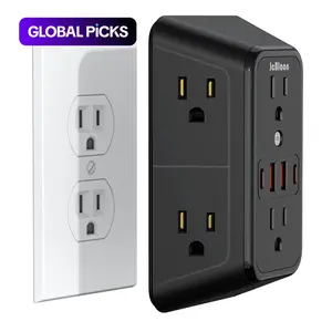 JcBlaon Surge Protector Outlet with 6 AC Outlets & 4 USB Ports, Multi-Plug Outlet Splitter for Home, Travel and Office, USB Power Outlet