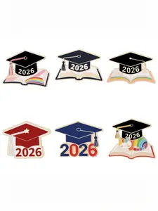 2026 Graduation Season Commemorative Brooch-Bachelor's Cap & Book Design-Student Graduation Gift & Decorative Pin; Back-to-School Season Brooch