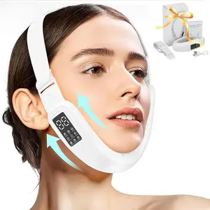 Electric V Face Beauty Instrument, 1 Box Electric Double Chin & V-face Machine with 8 Modes & 15 Gear Adjustable Intensities, Facial Beauty Instrument