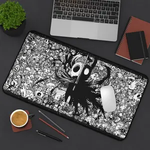 Hollow Knight/ Silksong - Hallownest Gaming Desk Mat, Hollow Knight Map Different Sizes, Gaming Keyboard Mouse Pad, Game, Anime, Desk Mat Gaming Gear for Work Game Office Home, Gift for Friends