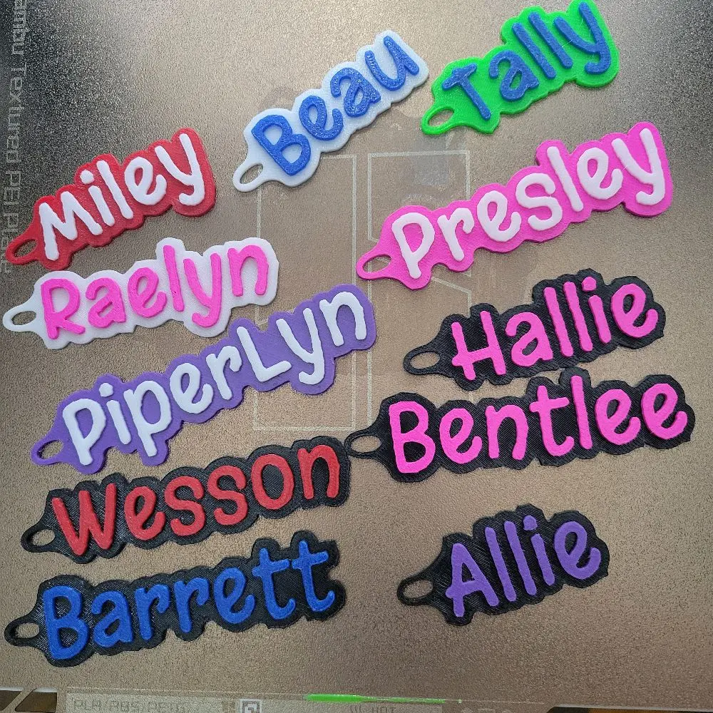 Custom Flexible, Durable Nametag, Keychain, Bag Tag