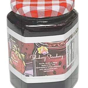 Blueberry & Strawberry Jam Sweet - Natural Flavor Granulated Sugar Free Healthy Snack Made in USA 10.26 oz