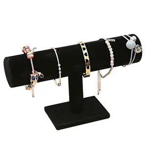 Elegant Jewelry Display Stand & Storage Box, Home Jewelry Organizer, Multi-Layer Necklace Bracelet Watch Holder, Stable Base, Velvet Oval Tower Table Decor