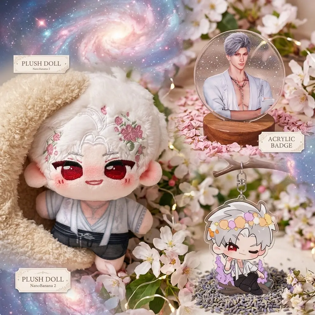 3count, Love and Deepspace 10cm/3.93in kawaii Sylus anime plushie set, Character, plush toy, badge, keychain, Soft touch, Soft huggable, Backpack pendants, Bedroom decorations, animation peripherals, Birthday gift for her/him, xavier, Soft Cuddly Gift