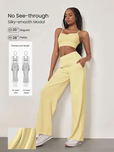 GLOWMODE Modal Wide Leg Pants Silk Touch Relaxed Lounge Pants Silky-Soft Fabric TikTokShopBlackFriday