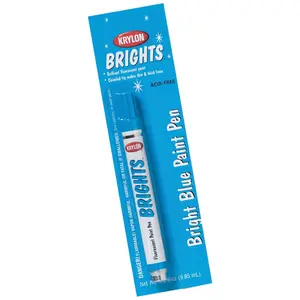 Krylon K09920000 Brights Fluorescent Paint Pen.33-Ounce, Bright Blue