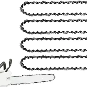 4 Pack 20 Inch Chainsaw Chain .325" Pitch .058'' Gauge 76 Drive Links Fits Blue Max 53543, 8901, 8902 and more