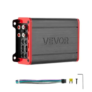 VEVOR 4 Channel Car Audio Amplifier 2 Ohm Stable Bridgeable Class D Full Range Amp Max Power 4x 120W 4 Ohm/ 4x 200W 2 Ohm for Car SUV Truck Off-Road